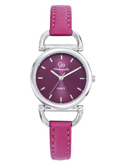 Montre femme Go bracelet cuir rose 699629 - style équitation