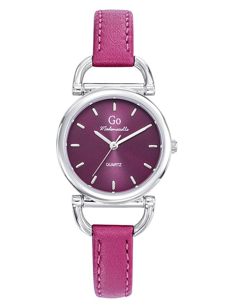 Montre femme Go bracelet cuir rose 699629 - style équitation