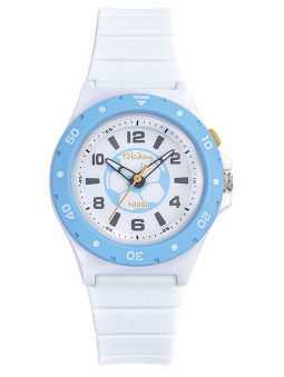 Montre enfant foot Tekday blanche 654952 - style sport