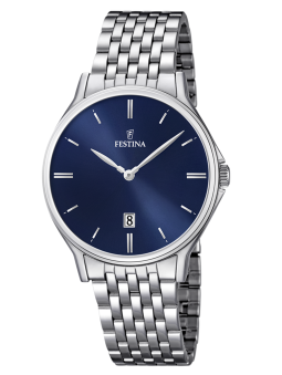 Montre homme cadran bleu...