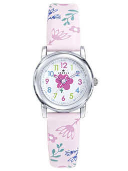 Montre enfant rose motifs...