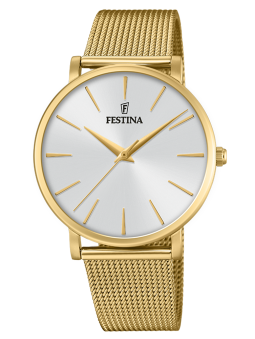 Montre femme dorée acier bracelet milanais festina F20476/1 - style élégant