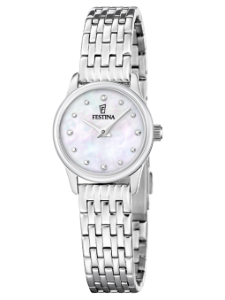Montre femme cadran nacre Festina bracelet acier F20749/1 - style chic