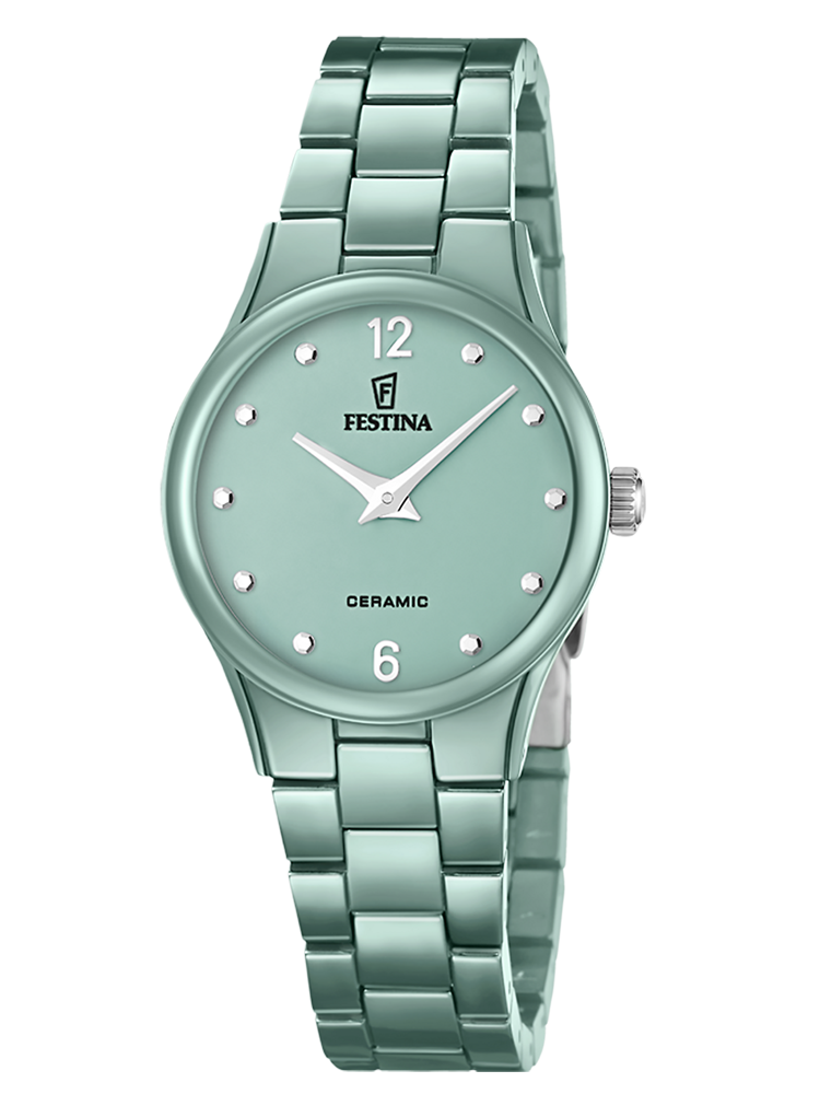 Montre femme céramique verte Festina F20751/3 - vue de face