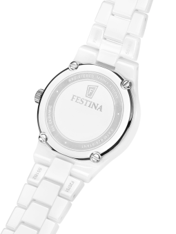 Montre femme céramique blanche Festina F20751/1 - vue de dos