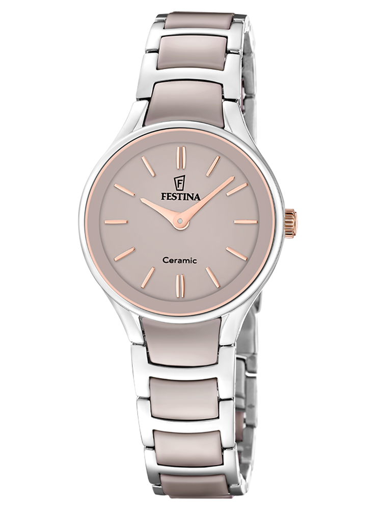 Montre femme céramique café Festina F20752/2 - style élégant