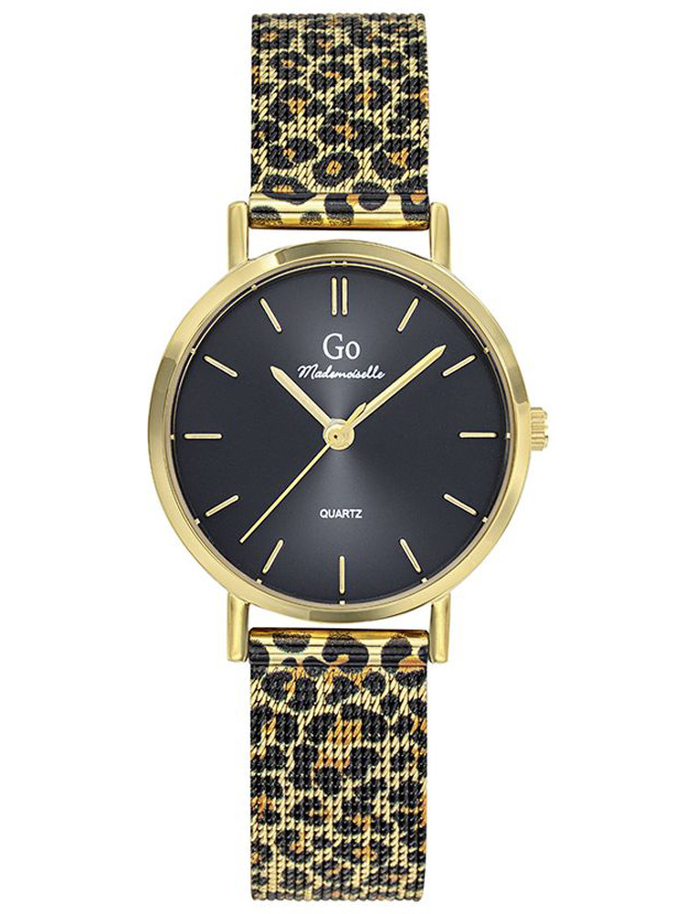 Montre femme léopard cadran noir Go 695673 - style sauvage