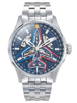Coffret casque Patrouille de France montre automatique tout acier 688911 - Vue de face