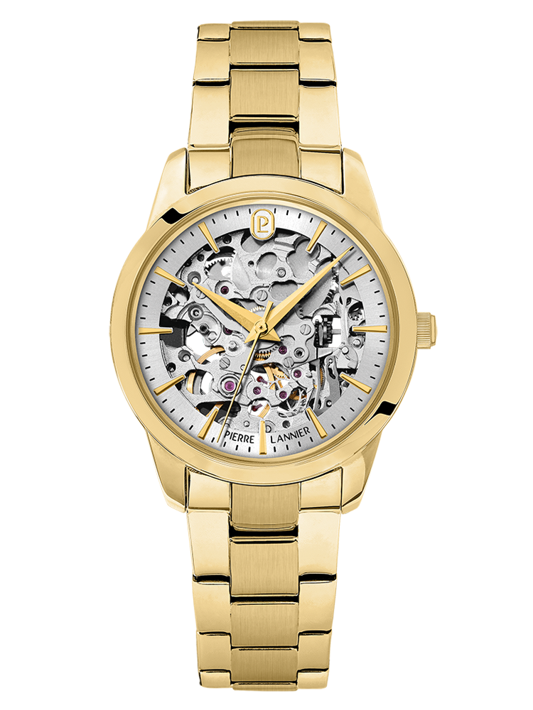 Montre femme automatique dorée Pierre Lannier 144J522 - Style chic