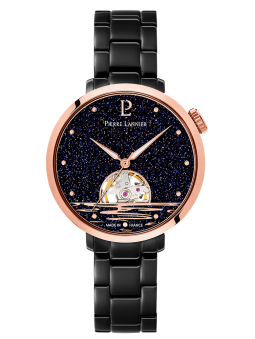 Montre femme acier noir...