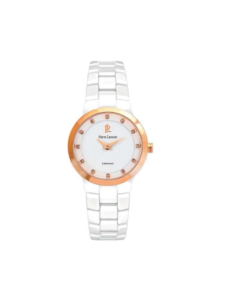 Montre femme Pierre Lannier céramique blanche 081J900