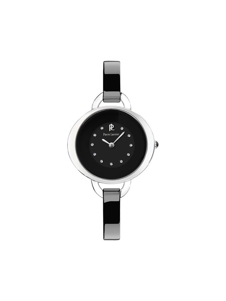 Montre femme Pierre Lannier semi rigide céramique noire 082H639