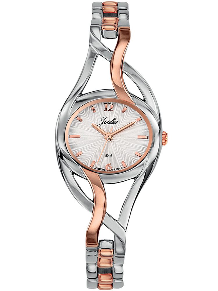 Montre acier bicolore argent or rose Certus-Joalia pour femme 634009