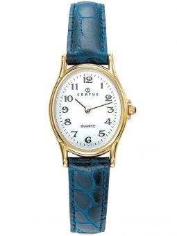 Montre Certus femme bracelet cuir bleu