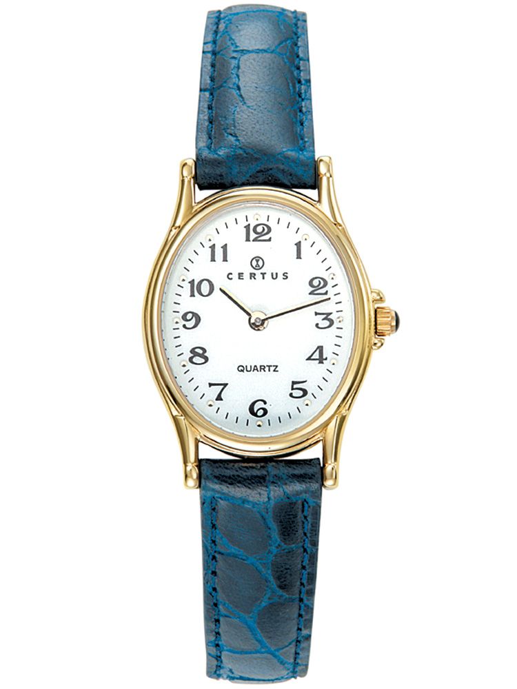 Montre Certus femme bracelet cuir bleu