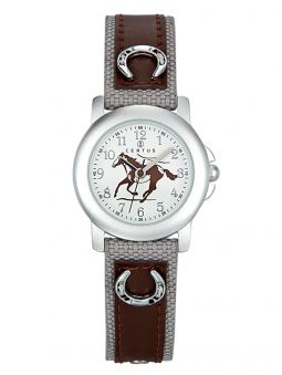 Montre enfant marron motif cheval - Certus