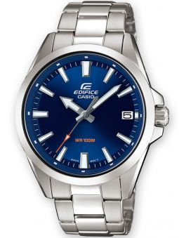 Montre homme Edifice tout acier fond bleu