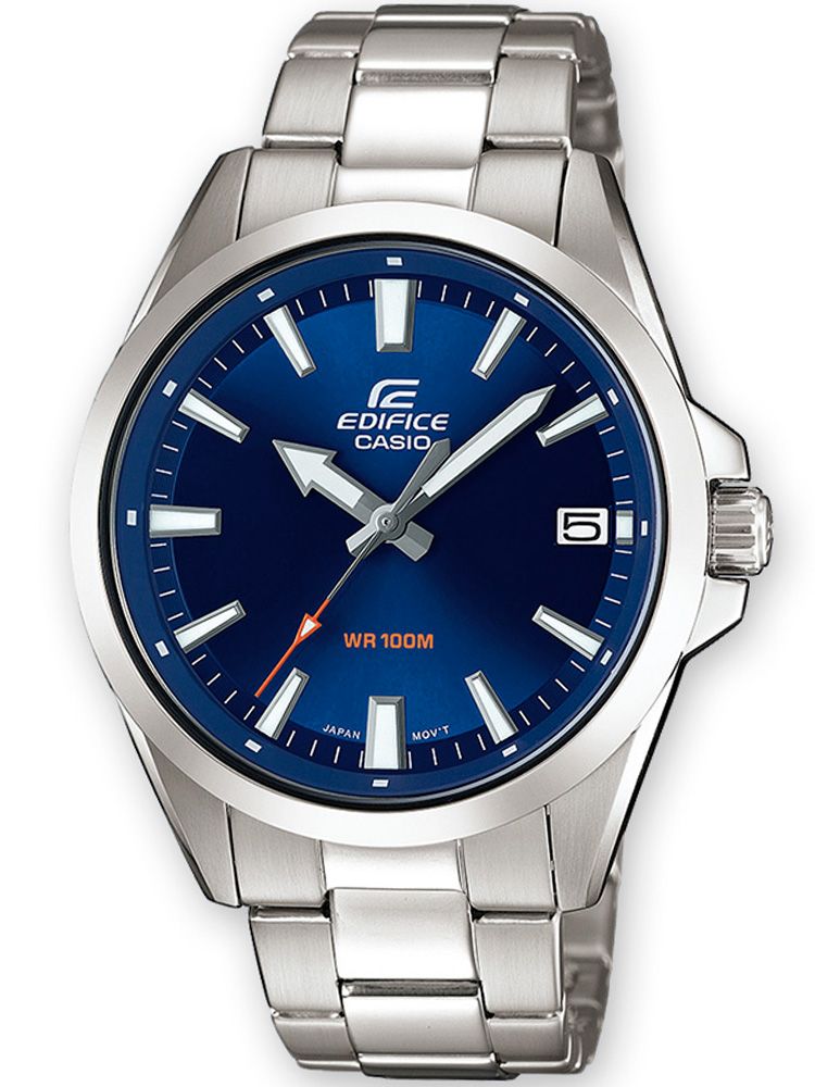 Montre homme Edifice tout acier fond bleu