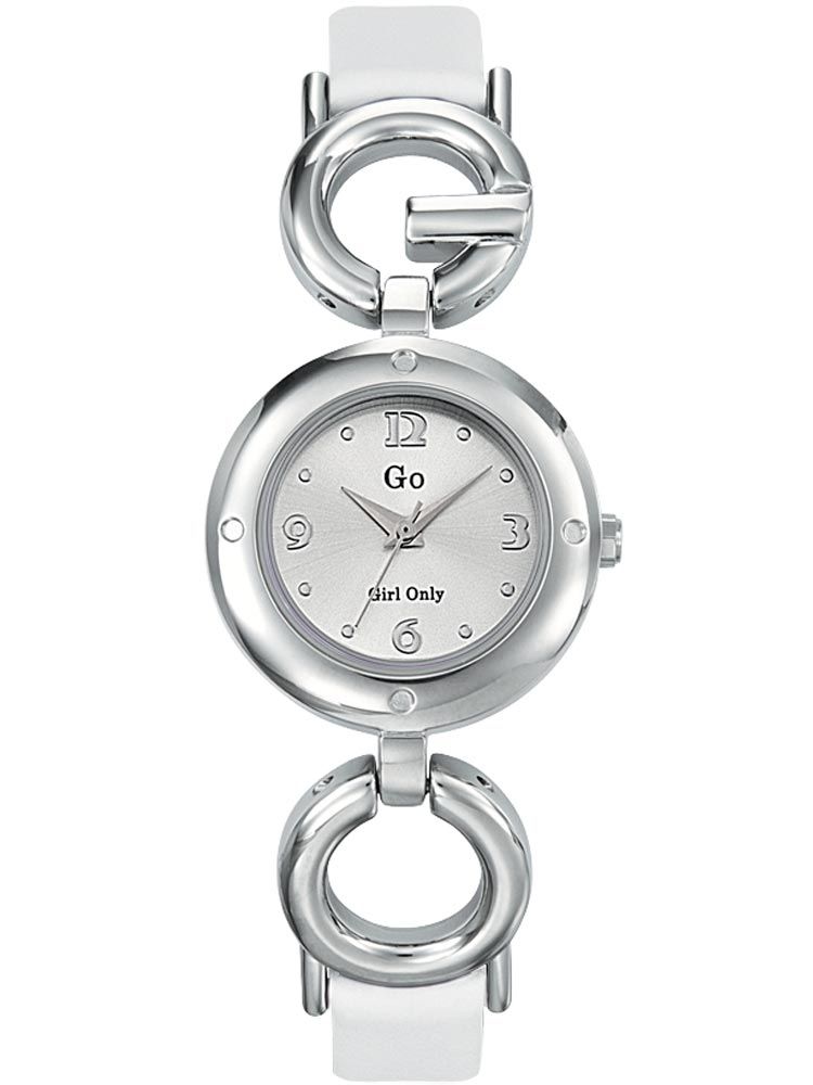 Montre femme Go bracelet cuir blanc