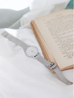Montre femme Go bracelet milanais boite argentée