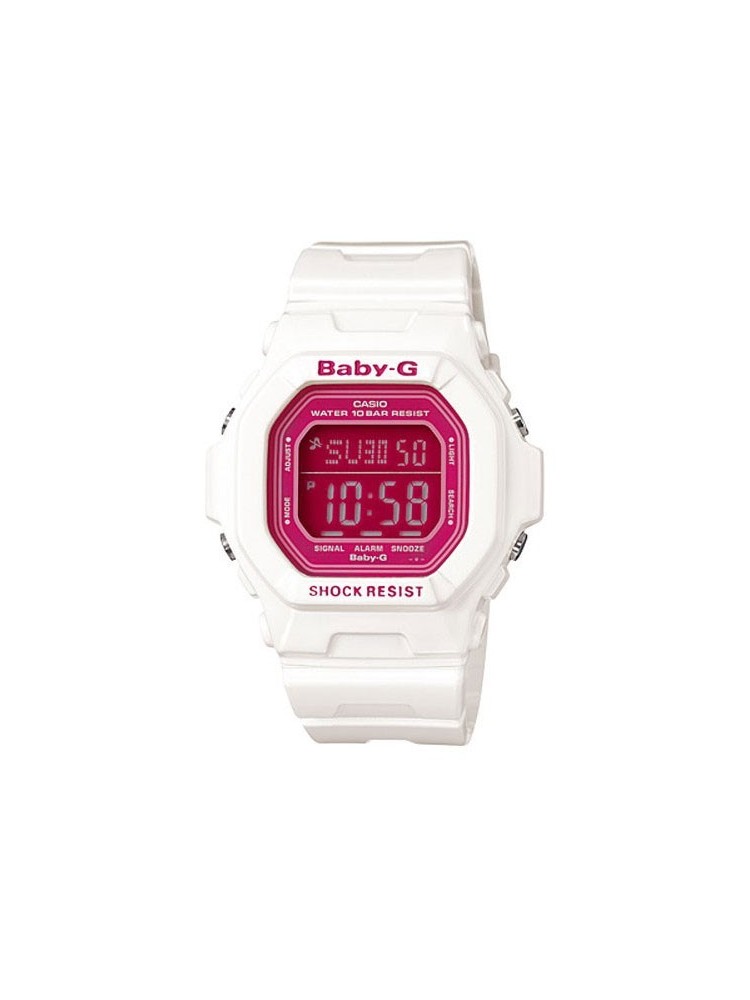Montre CASIO, montre femme, montre digitale, montre blanche, code article BG-5601-7ER