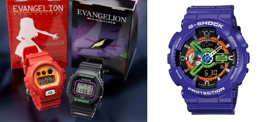 G-Shock-Evangelion EVA01 et Asuka